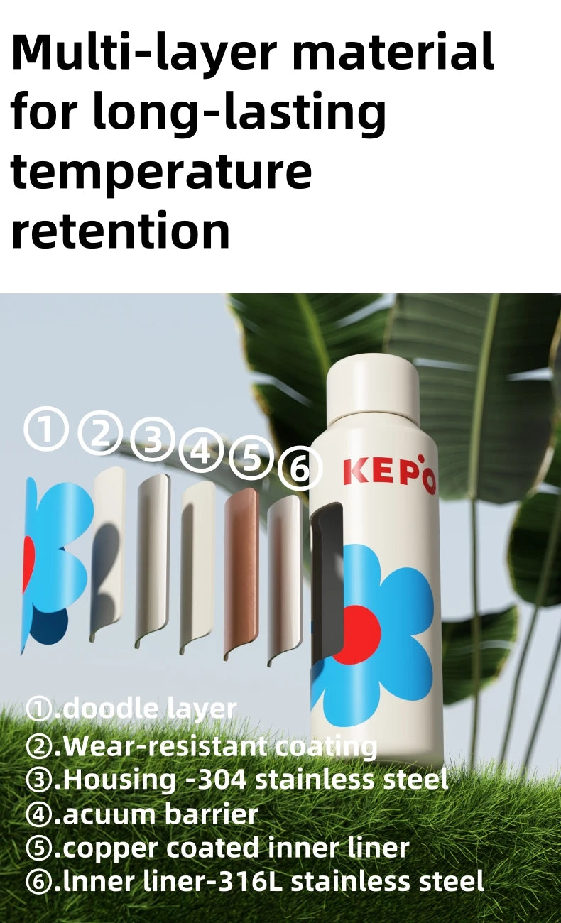KEPO KC006 Multi-Layer Construction - 6 Layers Temperature Retention