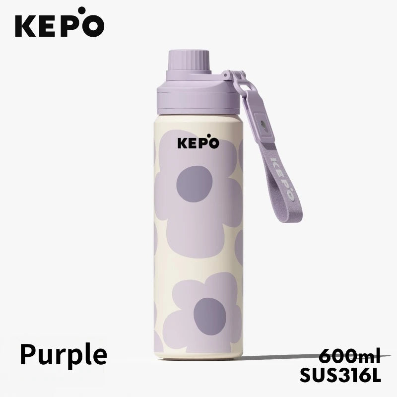 KEPO Water Bottle - Purple 600ml SUS316L