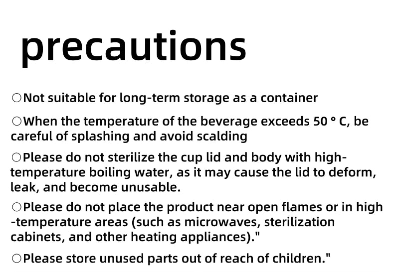 KEPO KC006 Precautions and Care Instructions