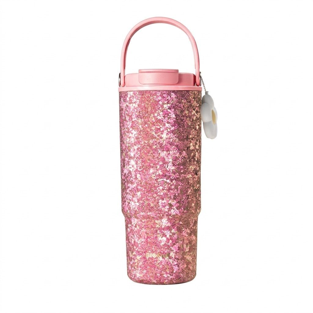 Vallerse TC034 Cherry Blossom Pink 880ml pure titanium tumbler