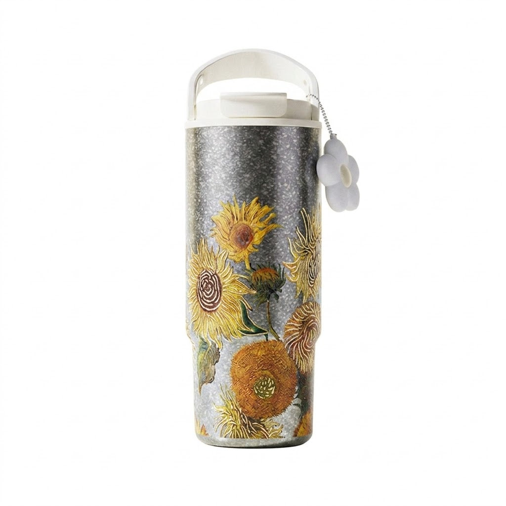 Vallerse TC034 Van Gogh Sunflower Box 880ml pure titanium tumbler